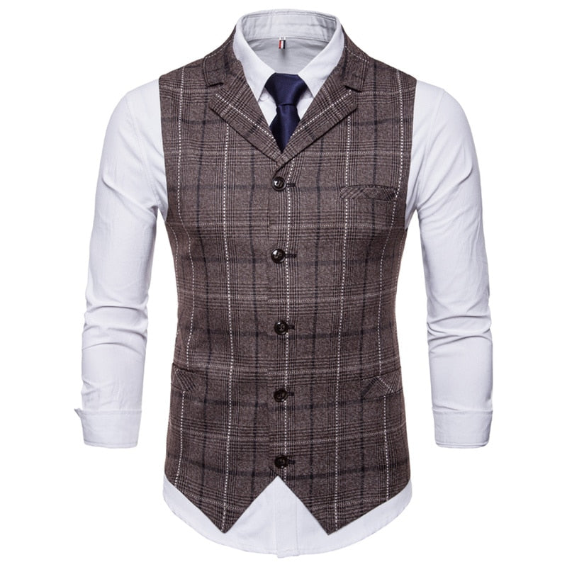 Men's Casual Business Vests/Lattice Waistcoat