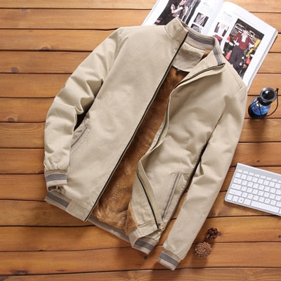 Men's Premium Winter Bomber Jacket - Fleece Lined Windbreaker