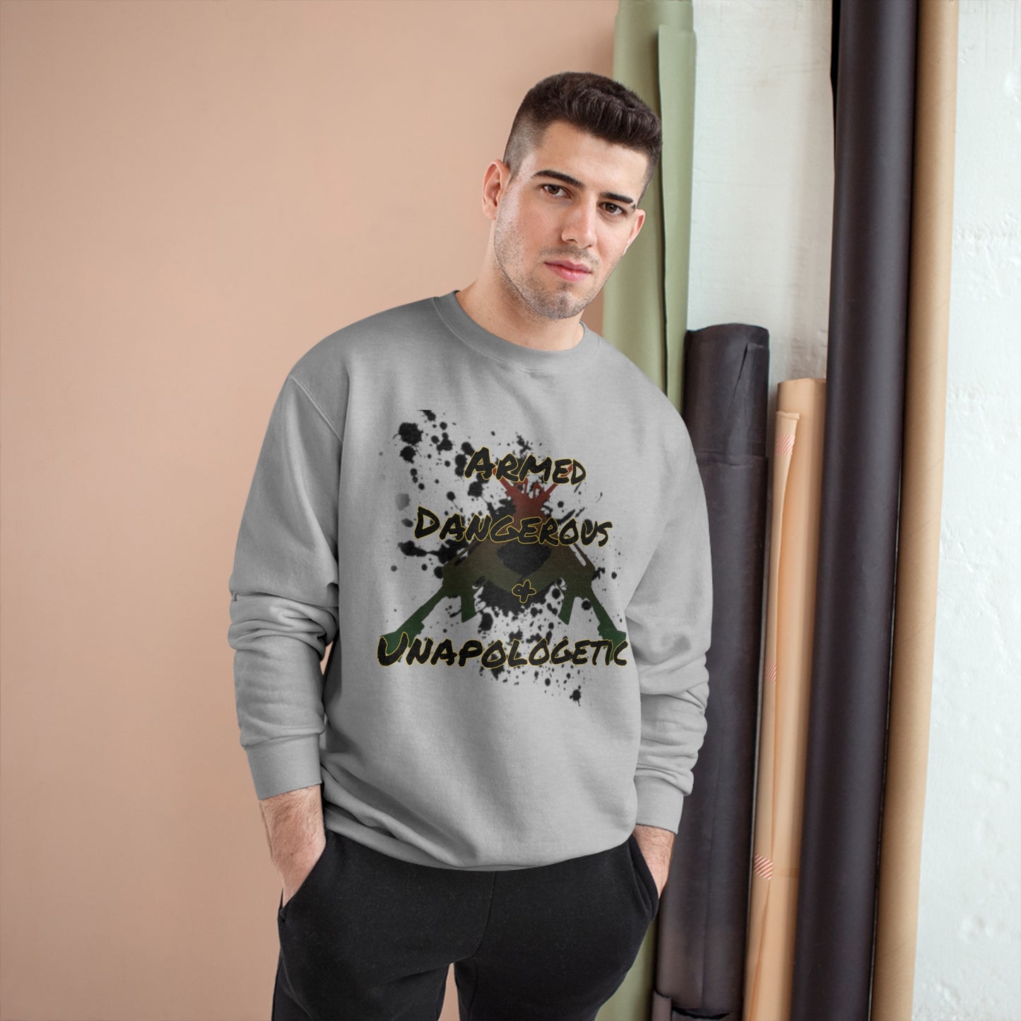 RealSpillClothingCompany© "Armed & Dangerous" Champion Sweatshirt
