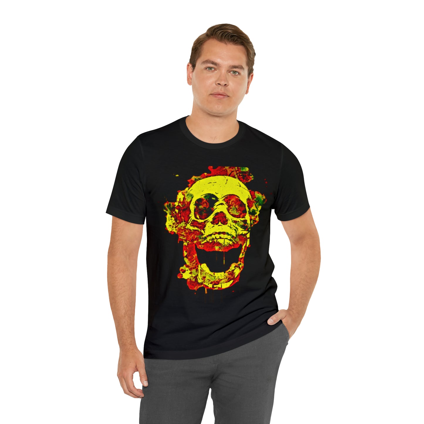 RealSpillClothingCo.© Flaming Skull Short Sleeve Tee