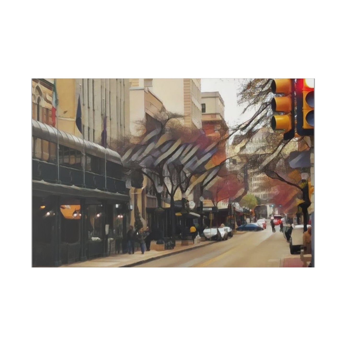 RealSpillClothingCompany© "Downtown San Antonio" Matte Canvas, Stretched