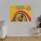 RealSpillClothingCompany© "Red,Gold,& Green Love" Matte Canvas, Stretched,