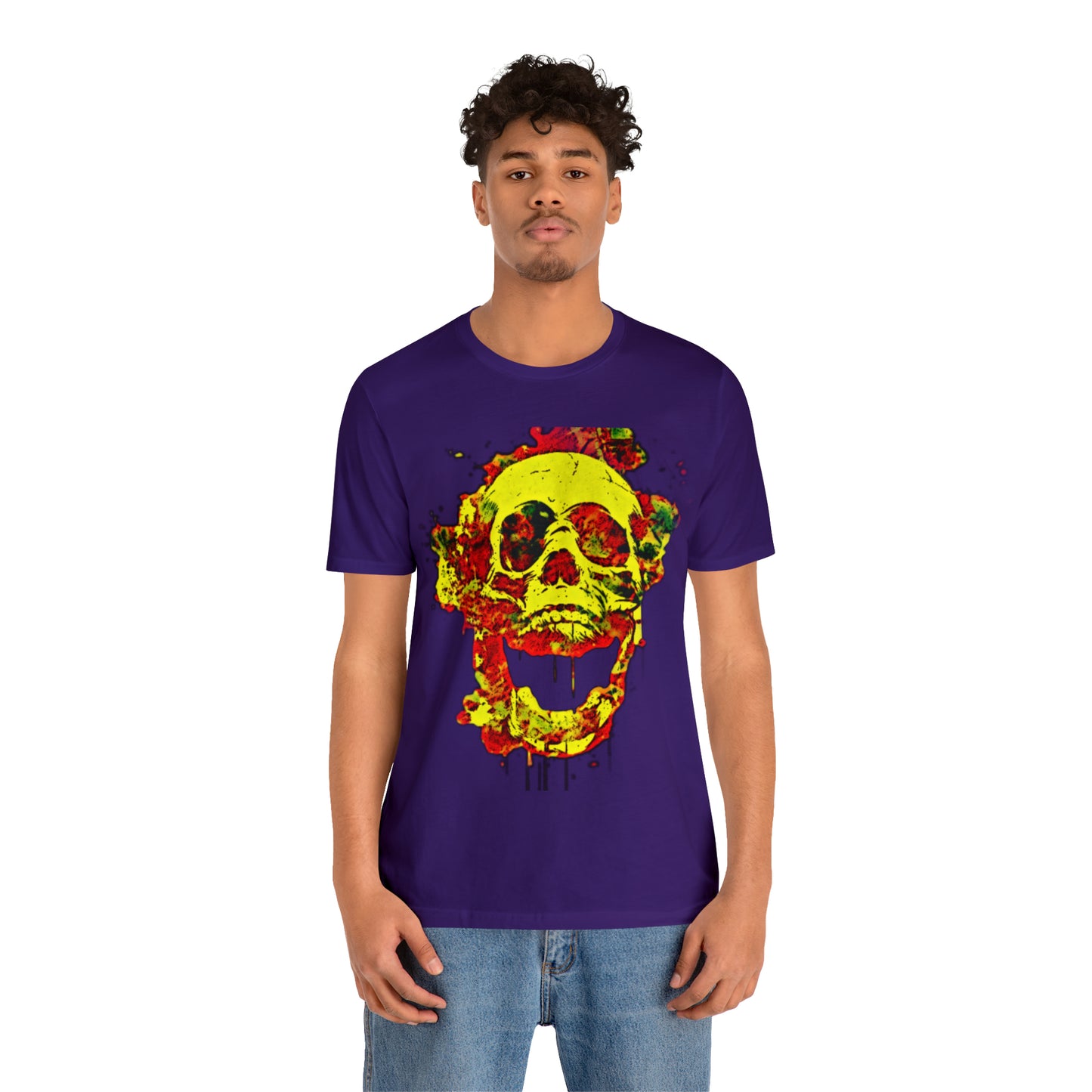 RealSpillClothingCo.© Flaming Skull Short Sleeve Tee