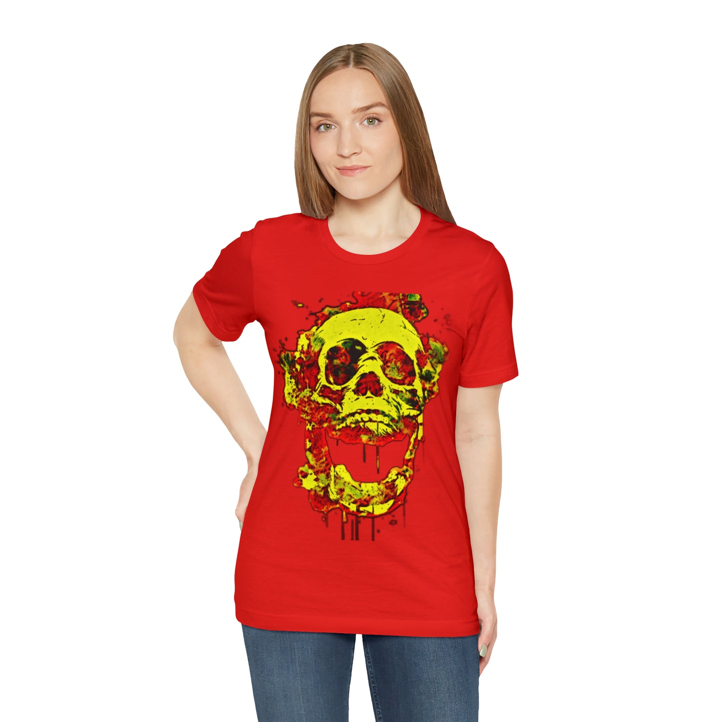RealSpillClothingCo.© Flaming Skull Short Sleeve Tee