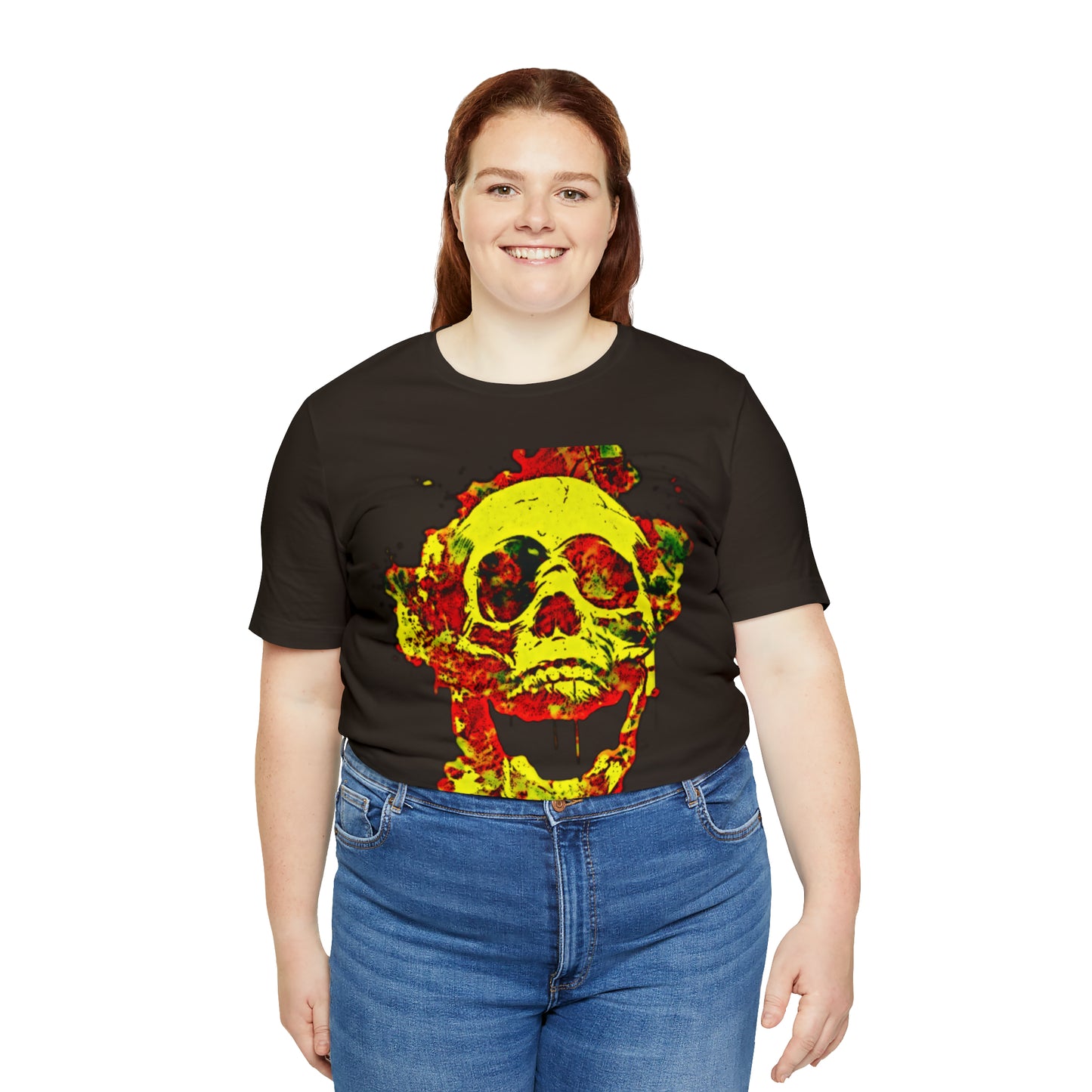 RealSpillClothingCo.© Flaming Skull Short Sleeve Tee