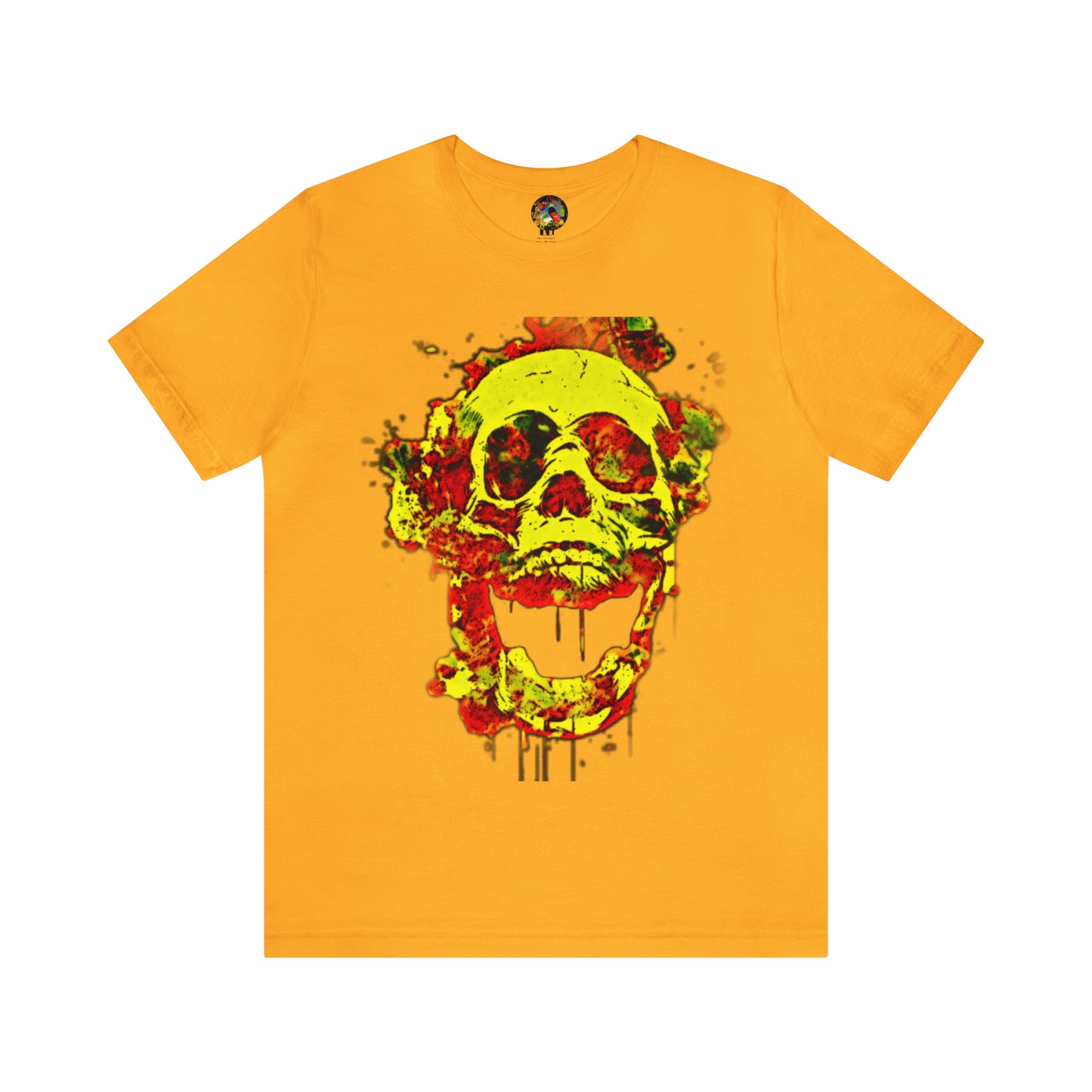 RealSpillClothingCo.© Flaming Skull Short Sleeve Tee