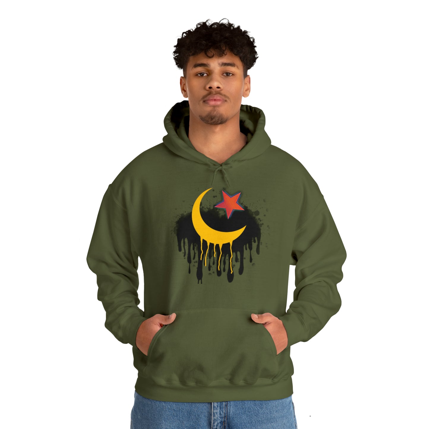 RealSpillClothingCompany© "Crescent Moon & Star" Hoodie