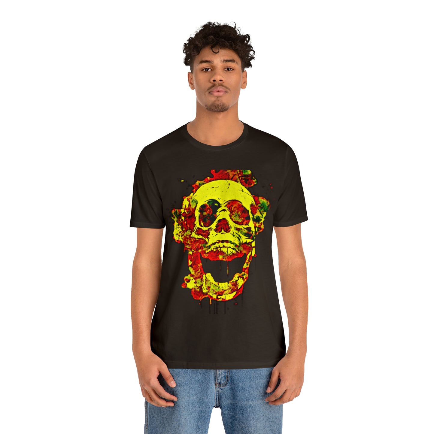 RealSpillClothingCo.© Flaming Skull Short Sleeve Tee