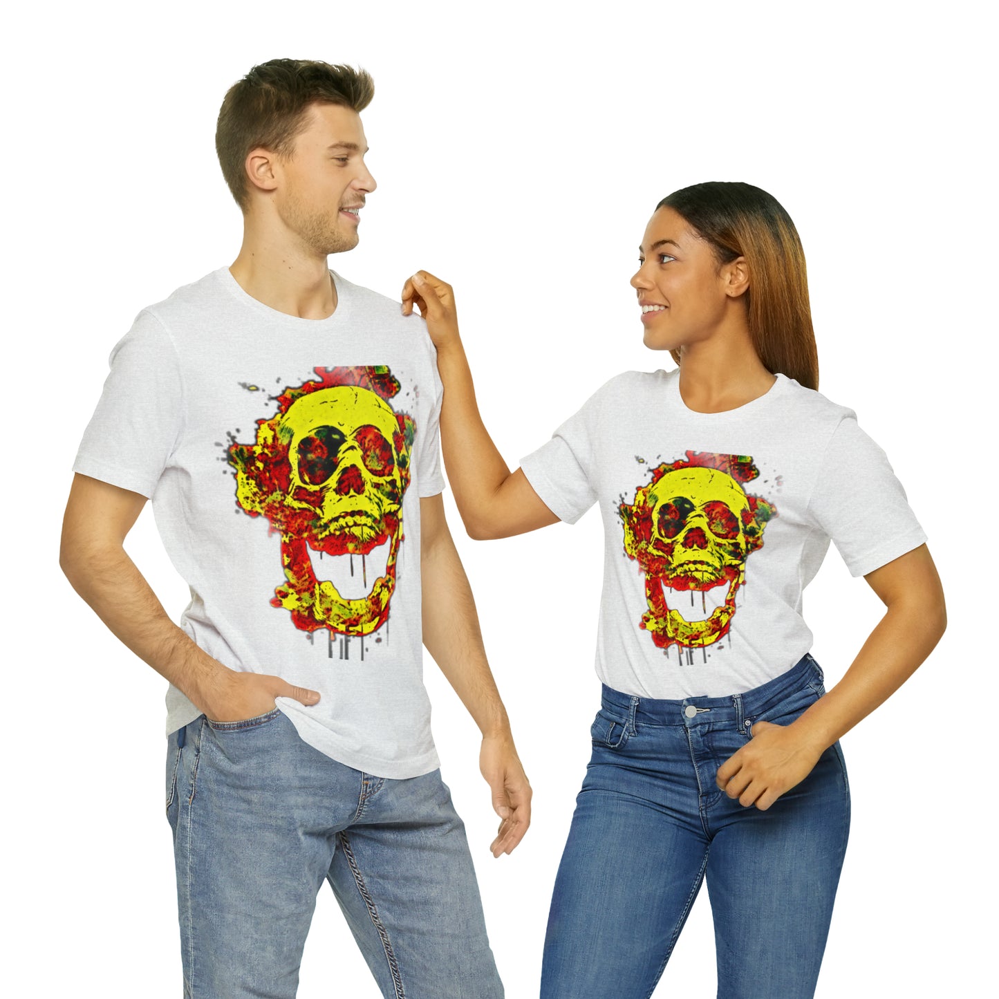 RealSpillClothingCo.© Flaming Skull Short Sleeve Tee