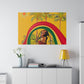 RealSpillClothingCompany© "Red,Gold,& Green Love" Matte Canvas, Stretched,