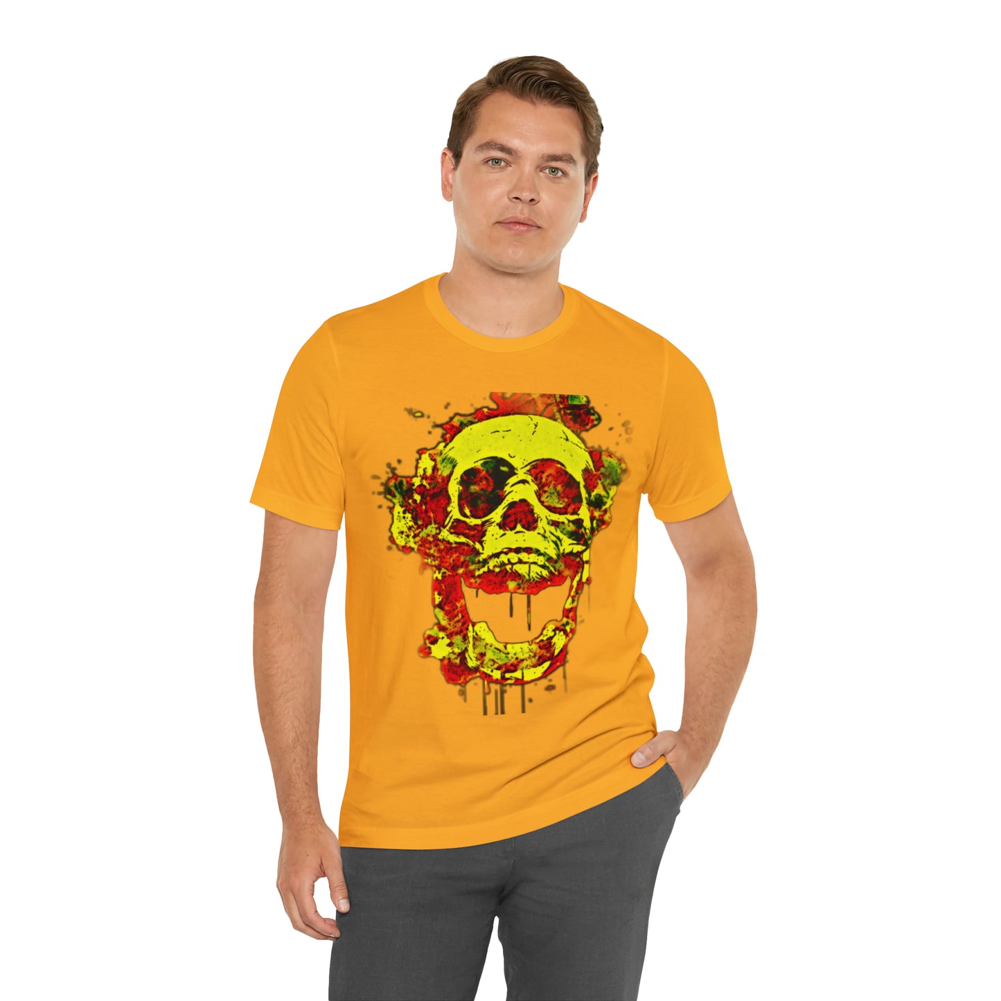 RealSpillClothingCo.© Flaming Skull Short Sleeve Tee
