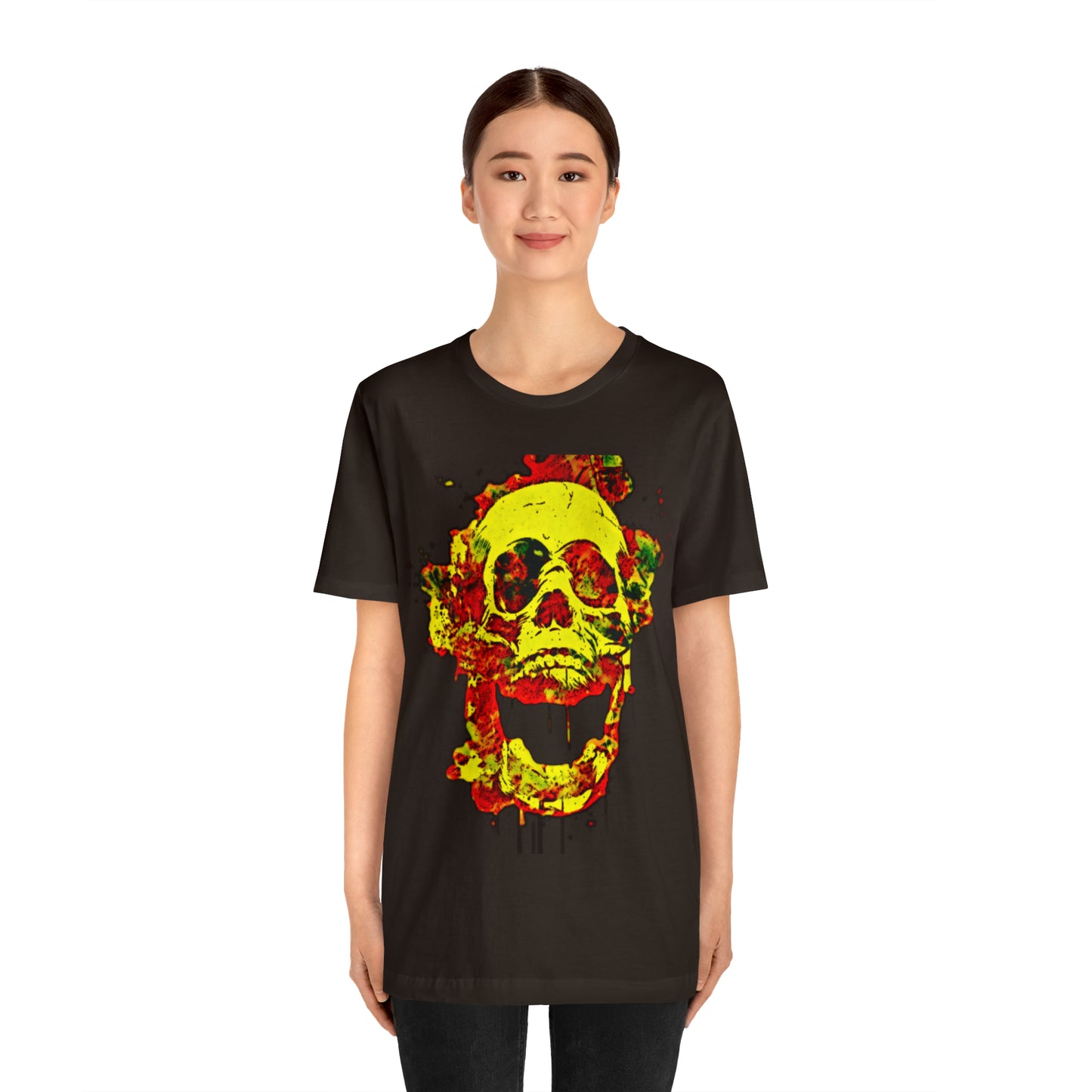 RealSpillClothingCo.© Flaming Skull Short Sleeve Tee