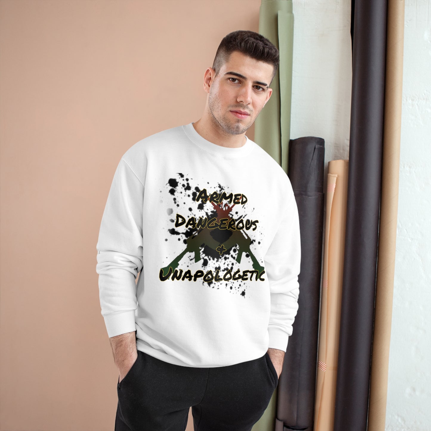 RealSpillClothingCompany© "Armed & Dangerous" Champion Sweatshirt