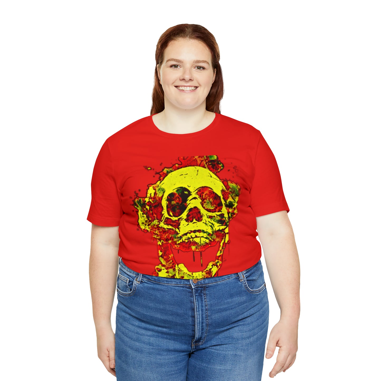 RealSpillClothingCo.© Flaming Skull Short Sleeve Tee