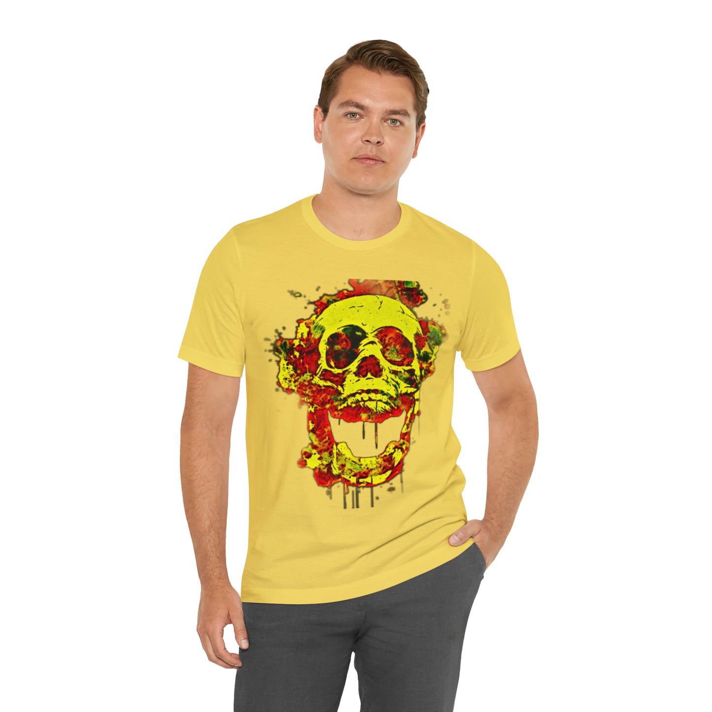 RealSpillClothingCo.© Flaming Skull Short Sleeve Tee