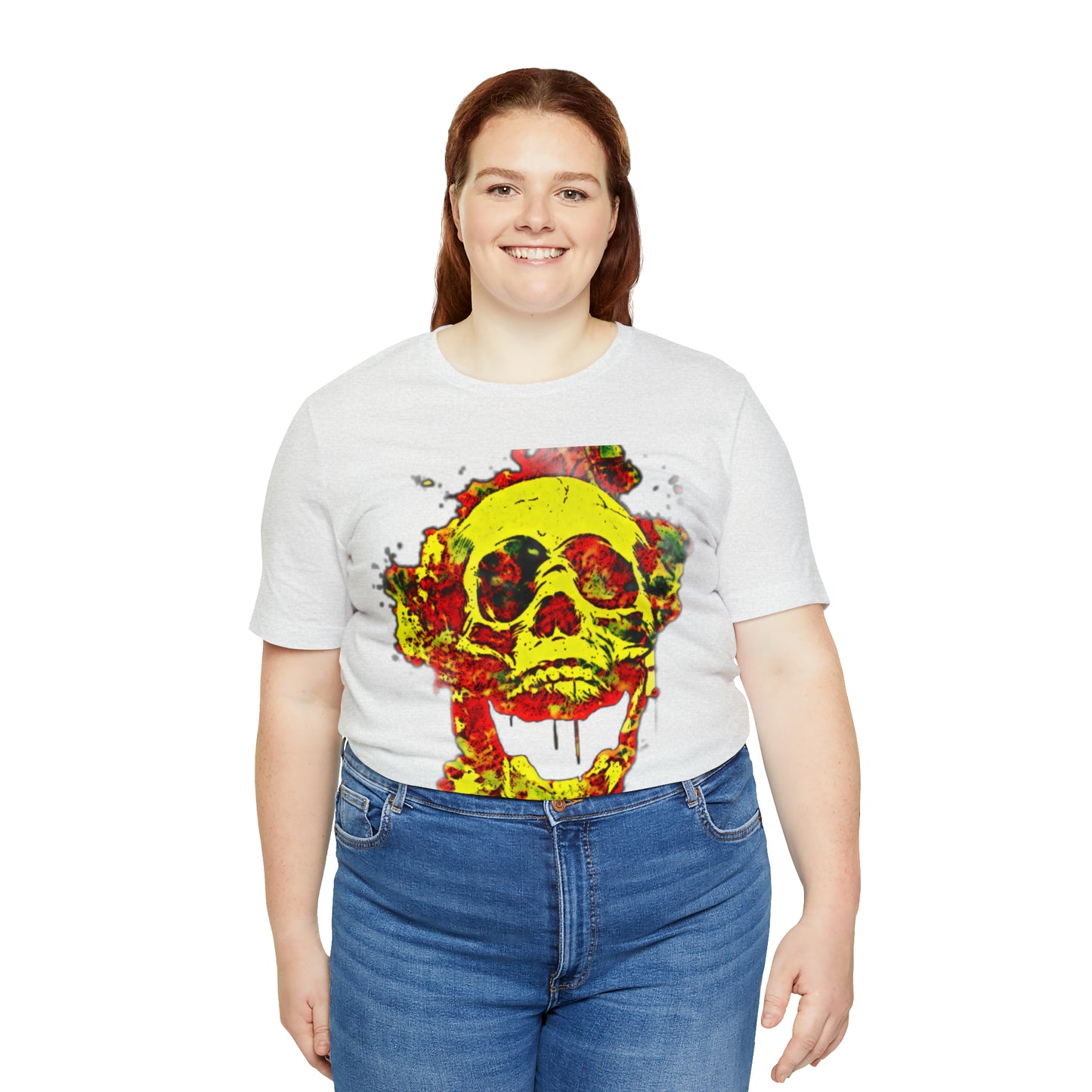 RealSpillClothingCo.© Flaming Skull Short Sleeve Tee