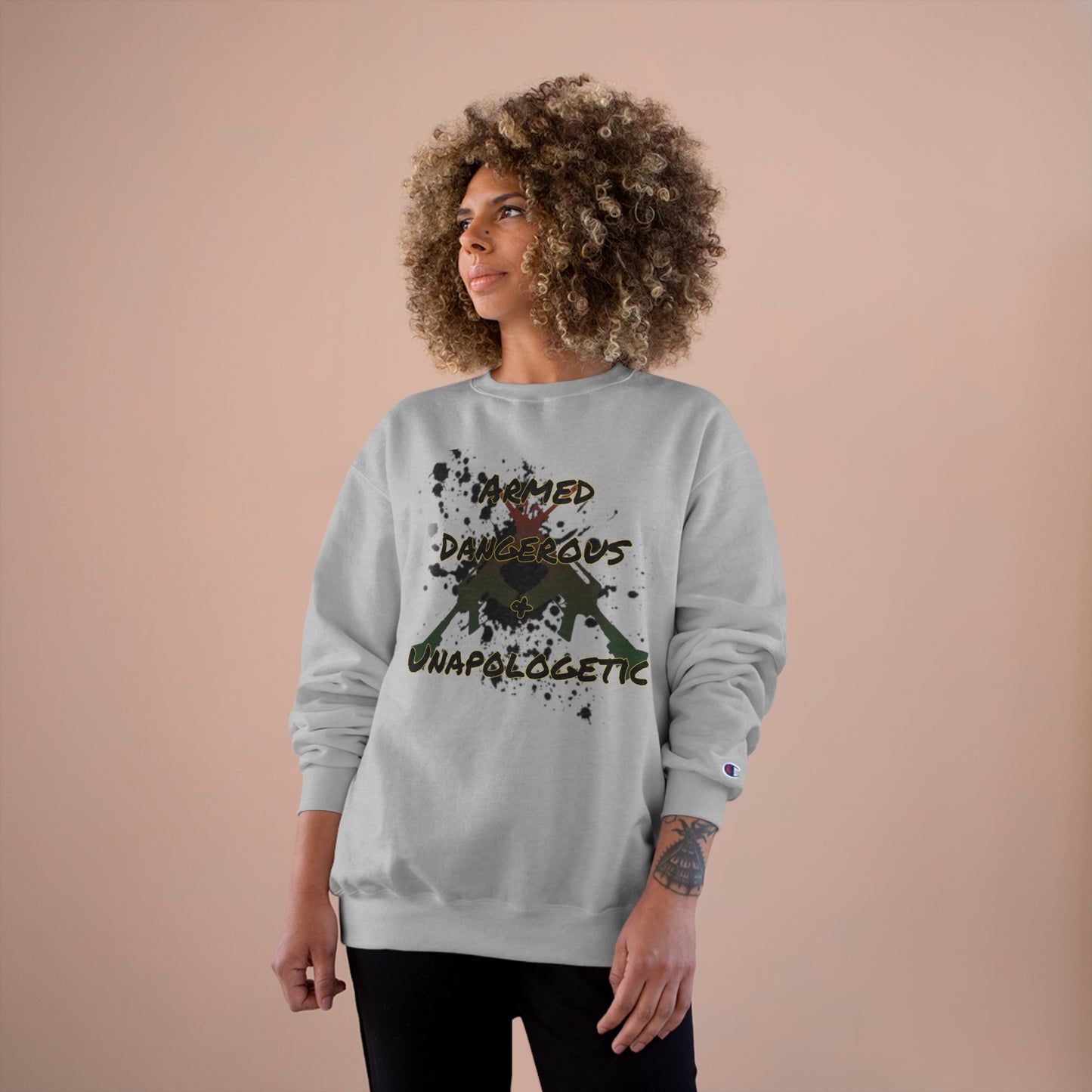 RealSpillClothingCompany© "Armed & Dangerous" Champion Sweatshirt