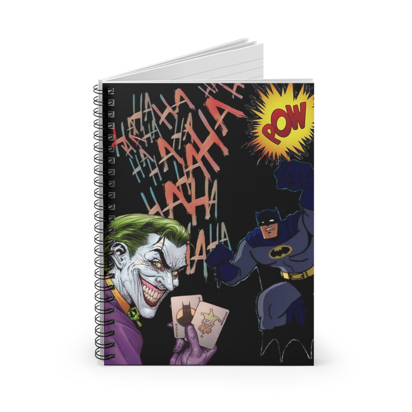 RealSpillClothingCompany© "Batman & Joker" Spiral Notebook - Ruled Line