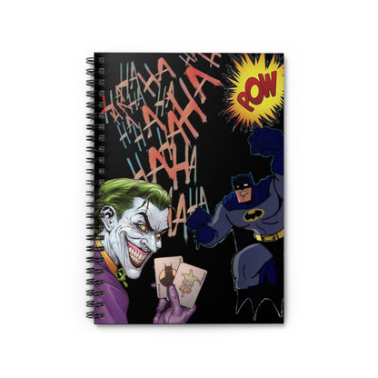 RealSpillClothingCompany© "Batman & Joker" Spiral Notebook - Ruled Line
