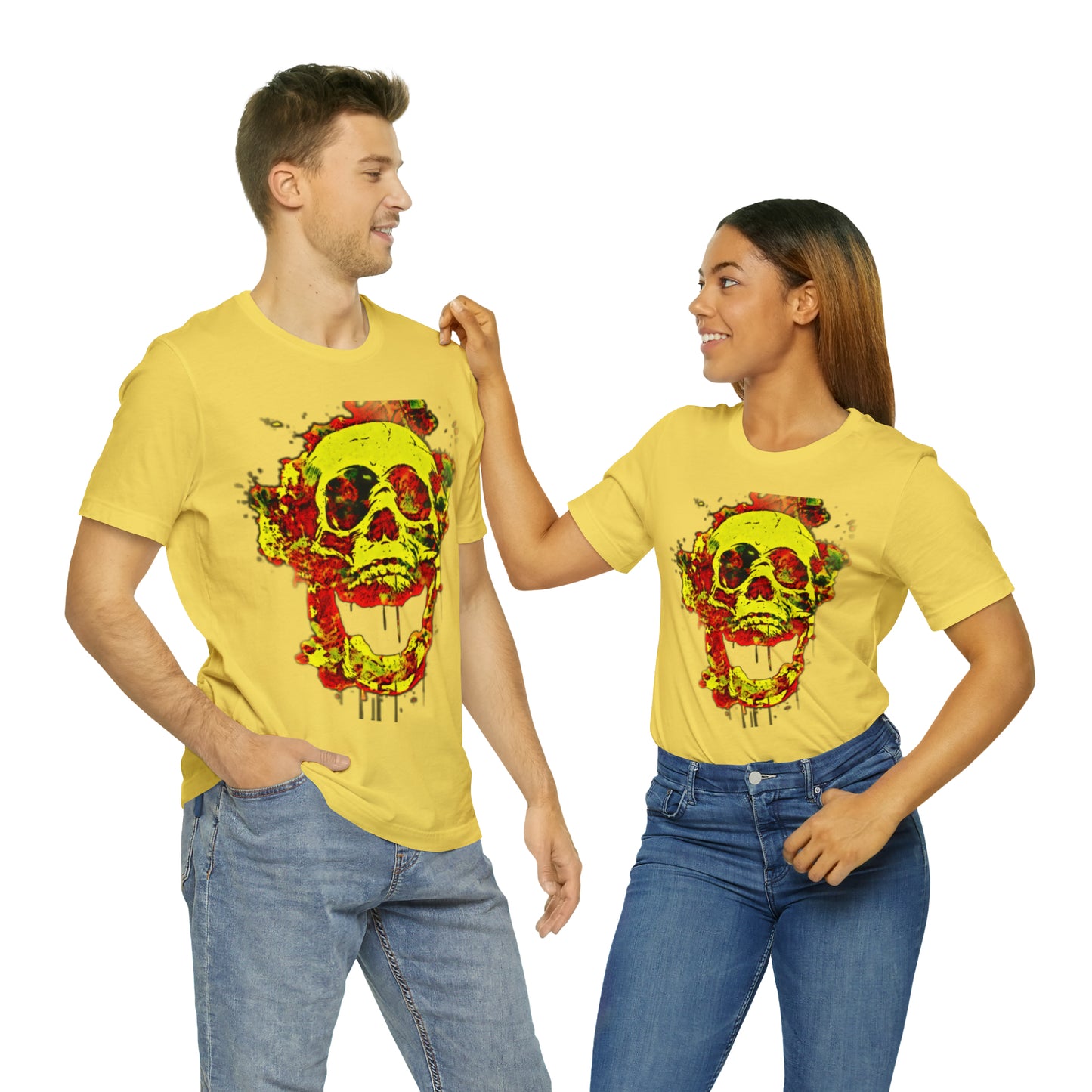 RealSpillClothingCo.© Flaming Skull Short Sleeve Tee