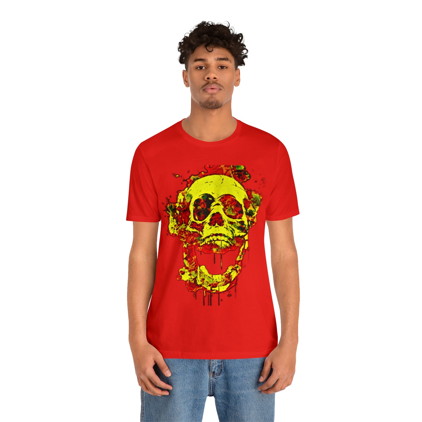 RealSpillClothingCo.© Flaming Skull Short Sleeve Tee