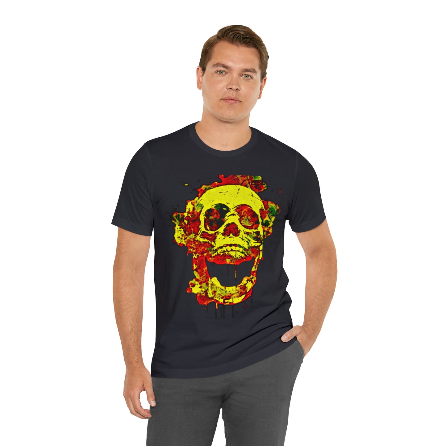 RealSpillClothingCo.© Flaming Skull Short Sleeve Tee