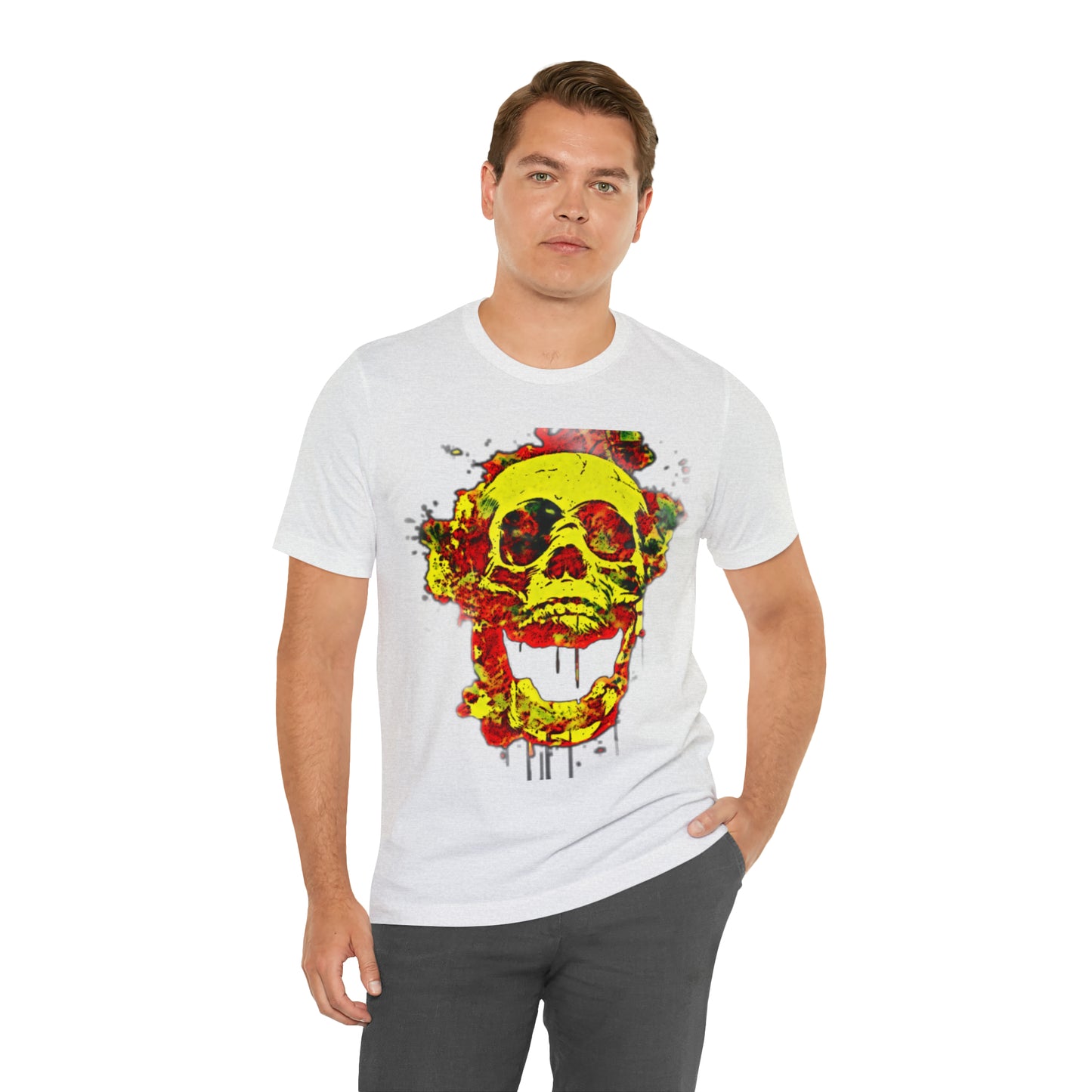 RealSpillClothingCo.© Flaming Skull Short Sleeve Tee