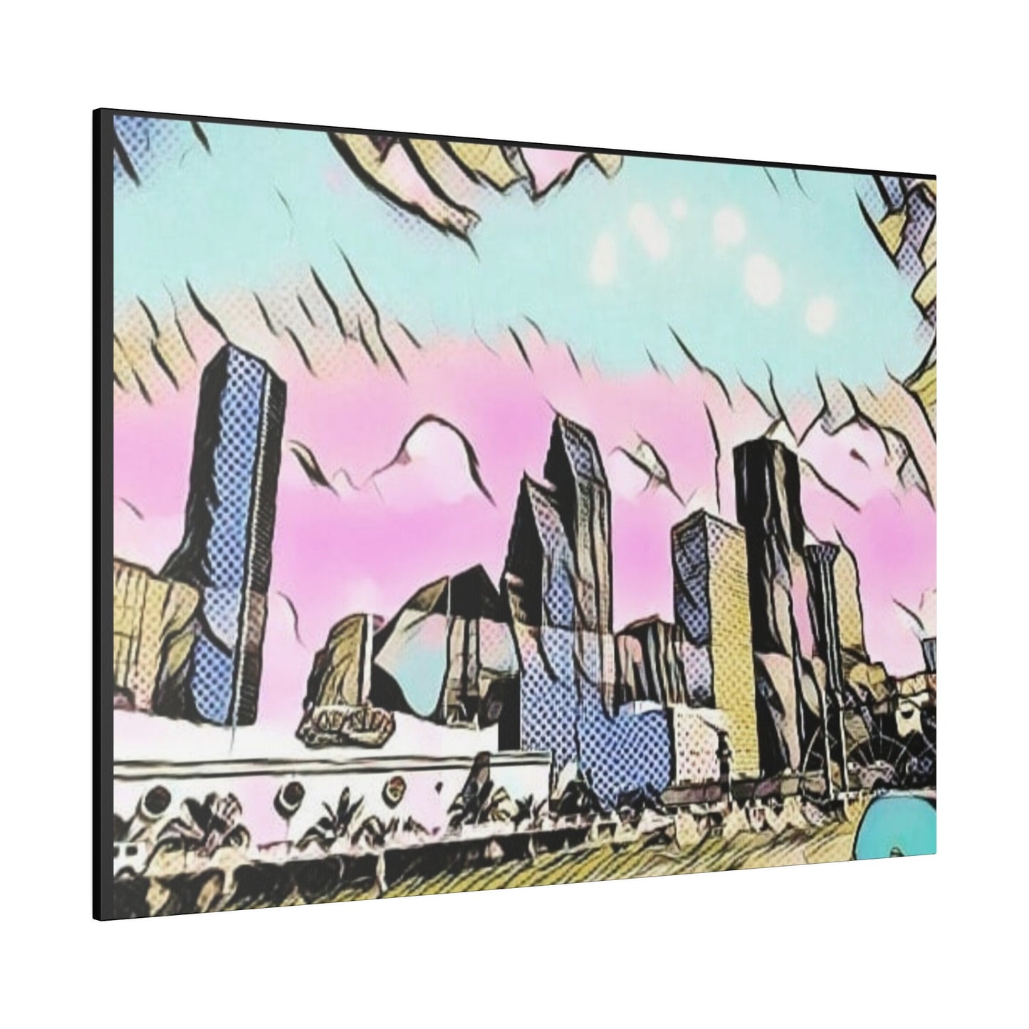 RealSpillClothingCompany© "Houston" Matte Canvas, Stretched,