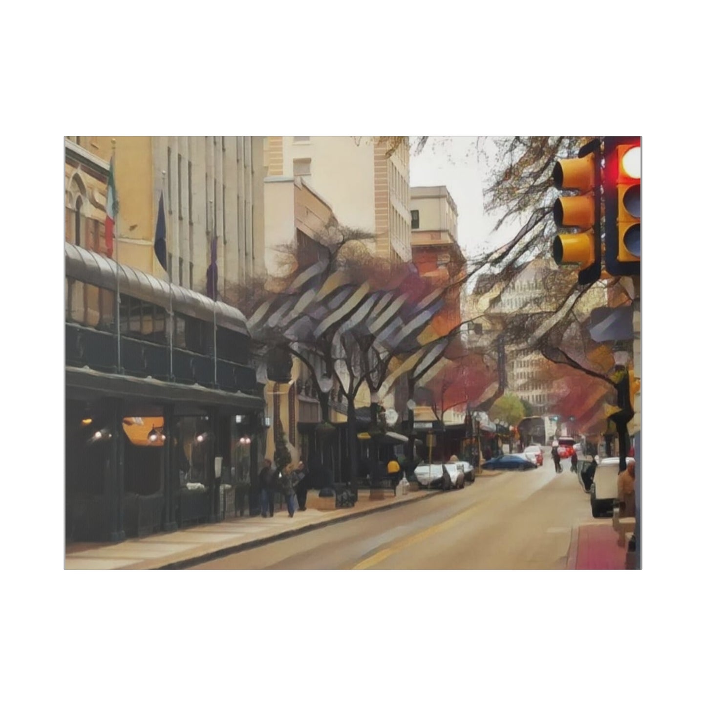 RealSpillClothingCompany© "Downtown San Antonio" Matte Canvas, Stretched