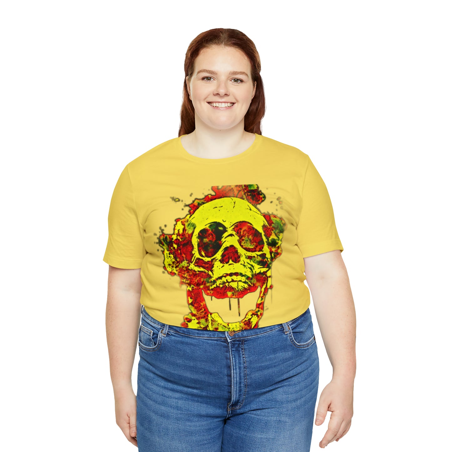 RealSpillClothingCo.© Flaming Skull Short Sleeve Tee