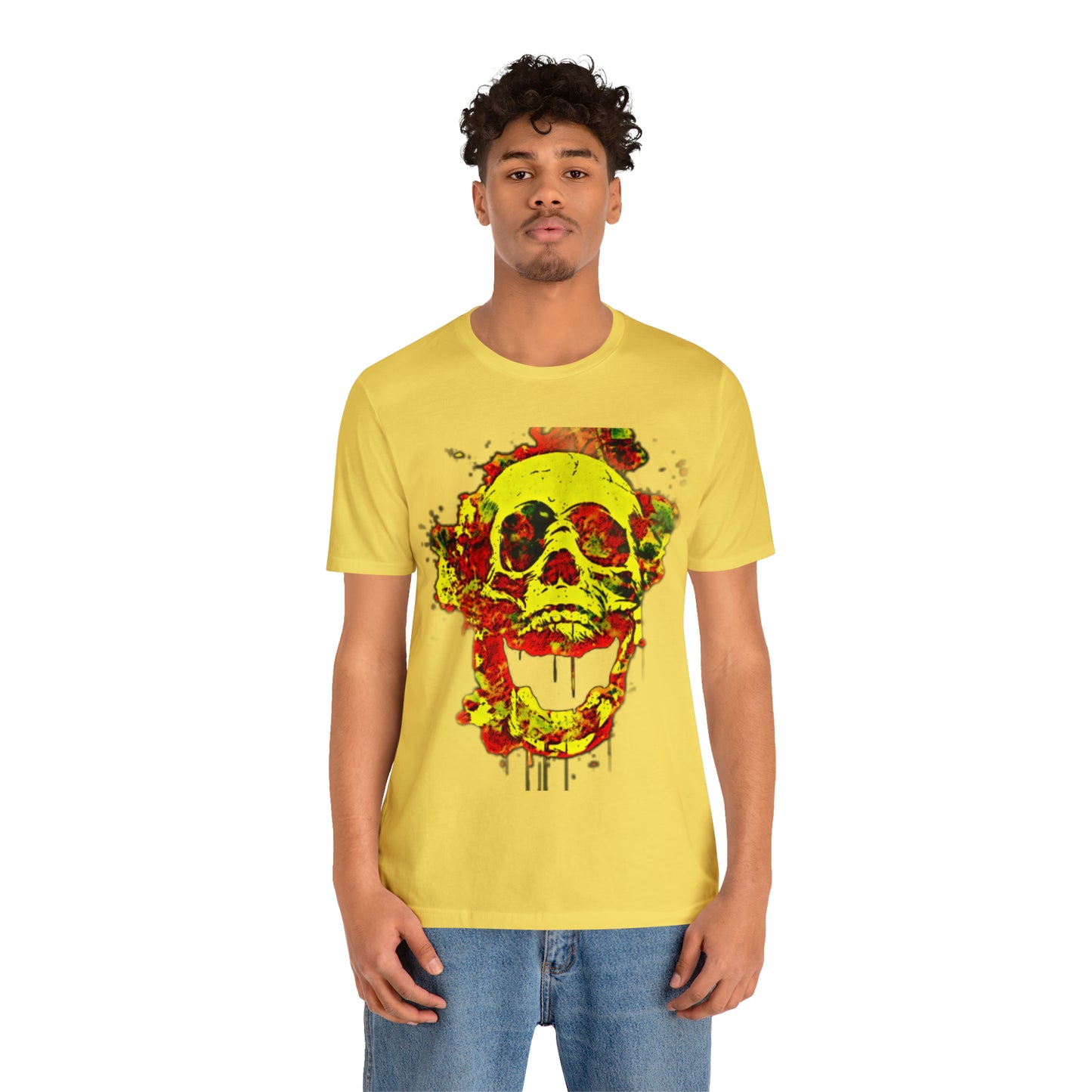 RealSpillClothingCo.© Flaming Skull Short Sleeve Tee