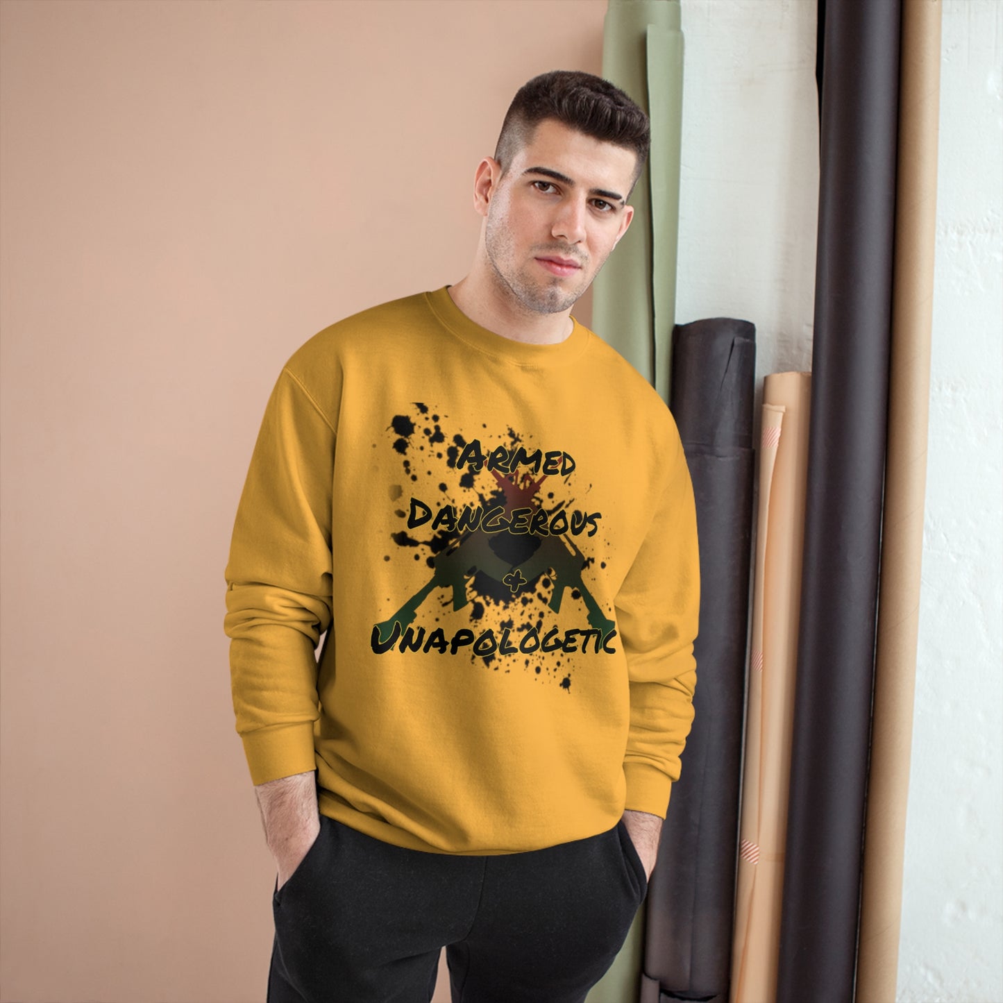 RealSpillClothingCompany© "Armed & Dangerous" Champion Sweatshirt