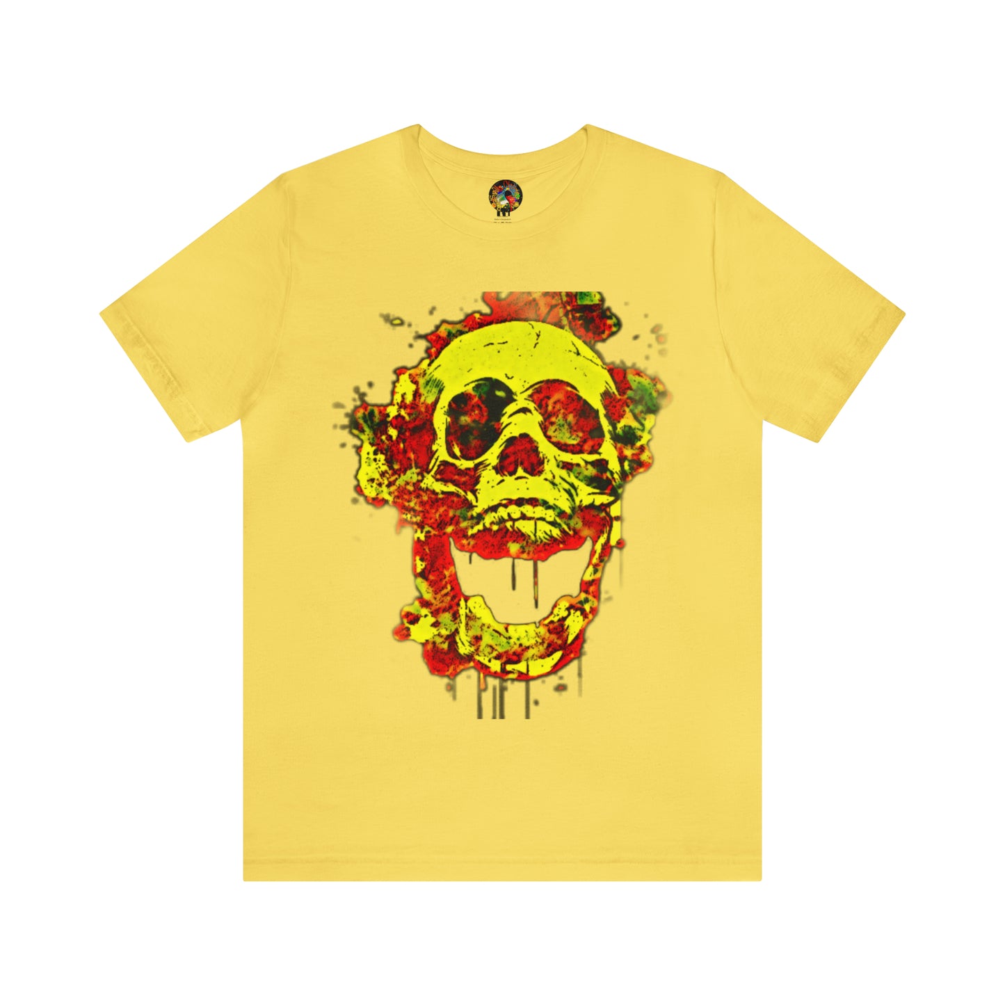 RealSpillClothingCo.© Flaming Skull Short Sleeve Tee