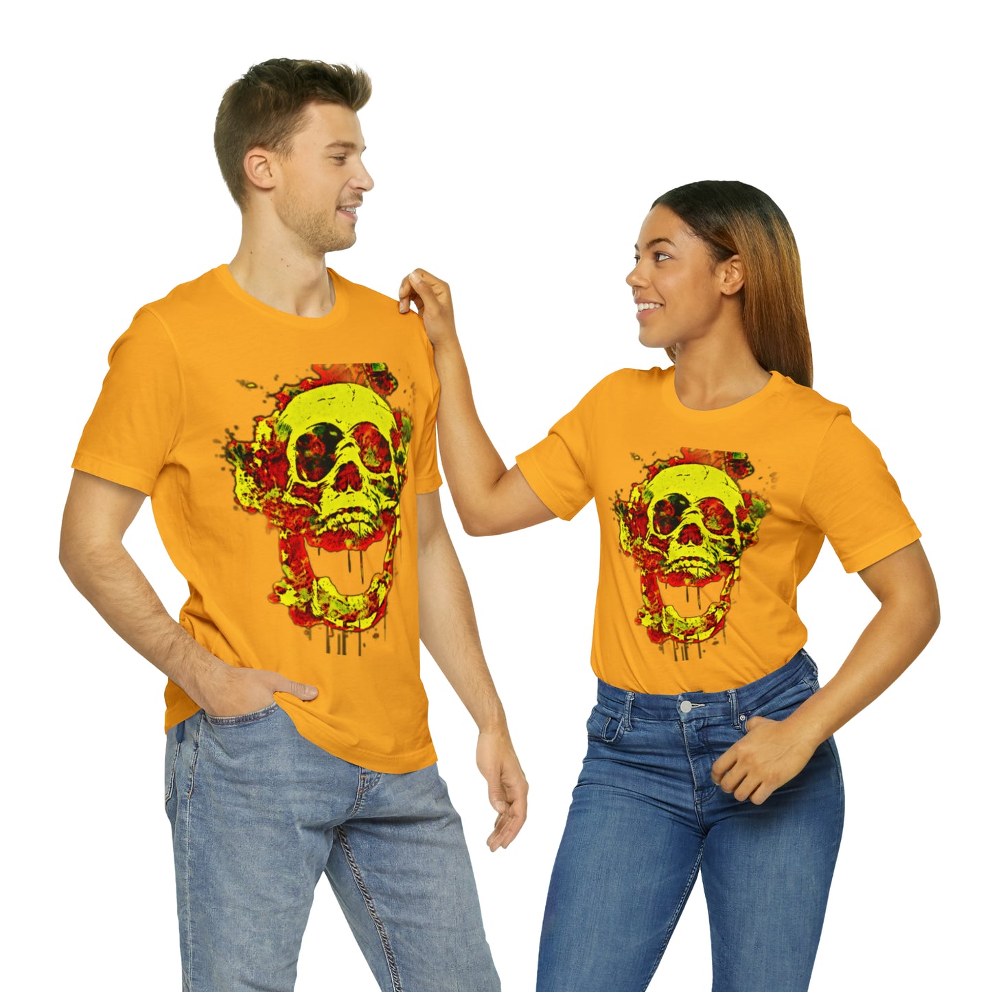 RealSpillClothingCo.© Flaming Skull Short Sleeve Tee