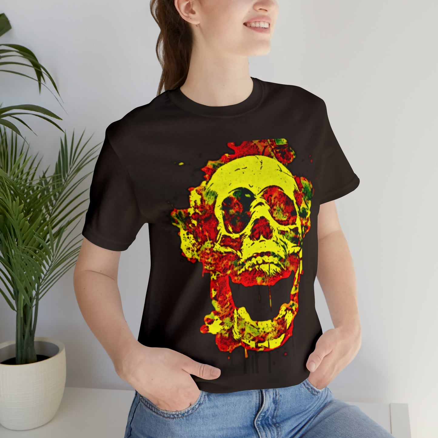 RealSpillClothingCo.© Flaming Skull Short Sleeve Tee