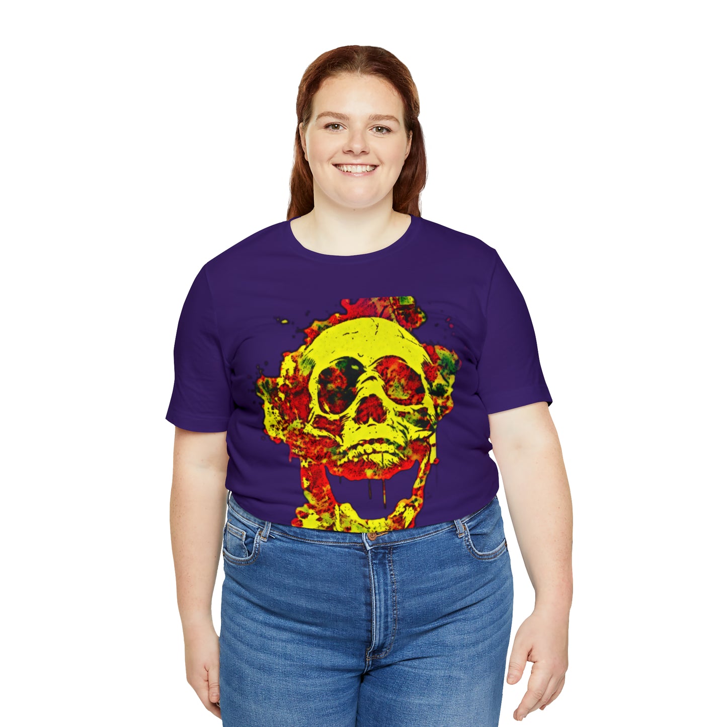 RealSpillClothingCo.© Flaming Skull Short Sleeve Tee