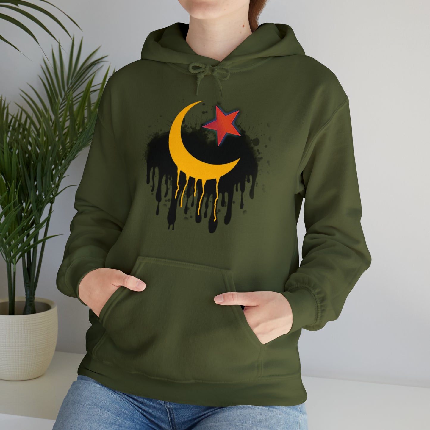 RealSpillClothingCompany© "Crescent Moon & Star" Hoodie