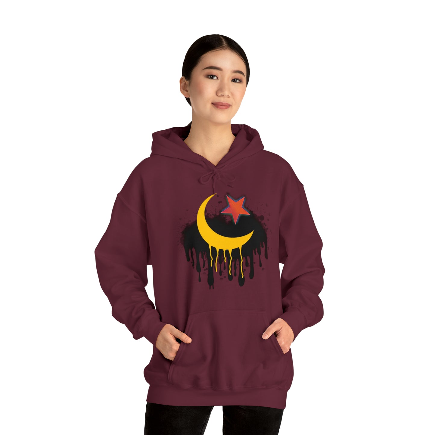 RealSpillClothingCompany© "Crescent Moon & Star" Hoodie