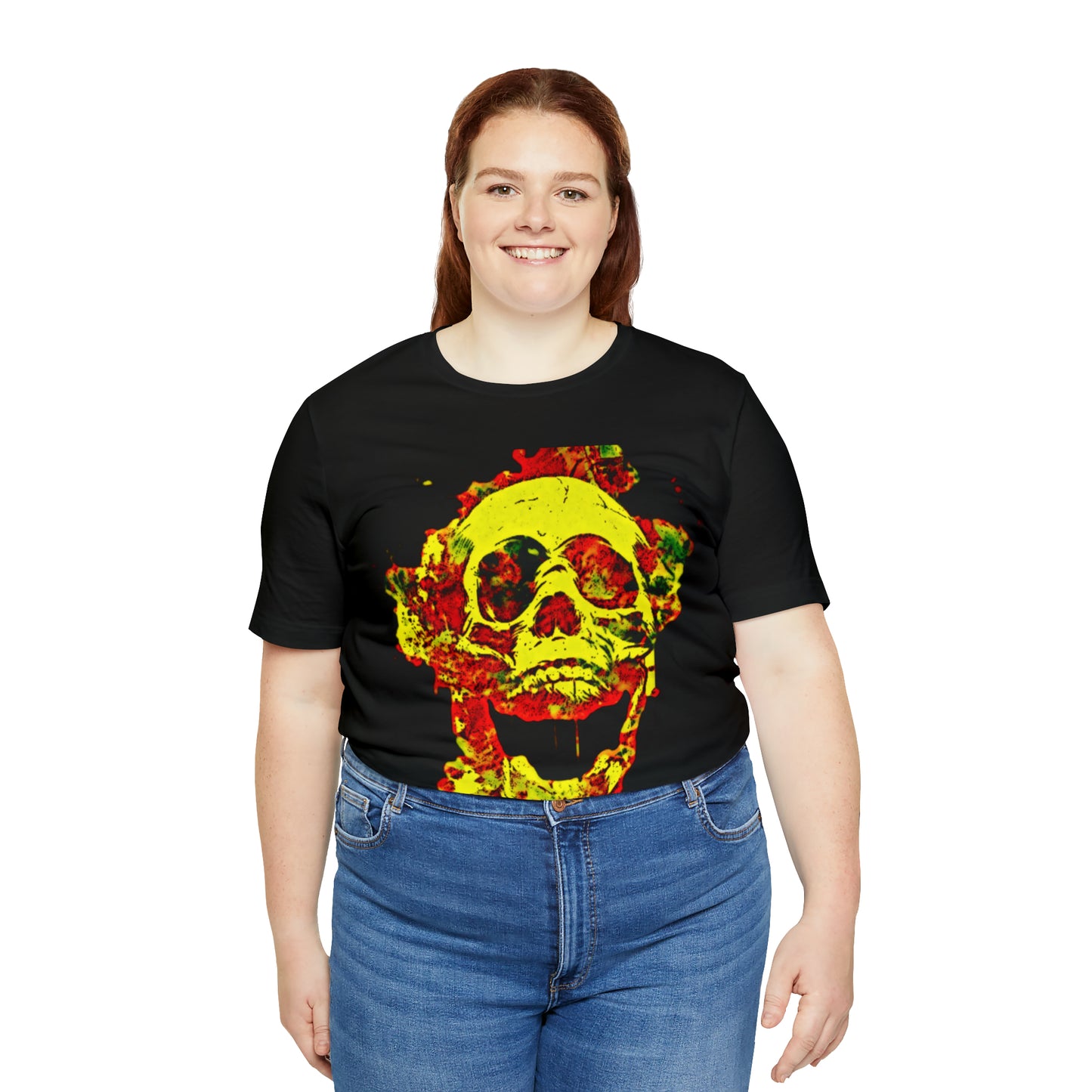 RealSpillClothingCo.© Flaming Skull Short Sleeve Tee