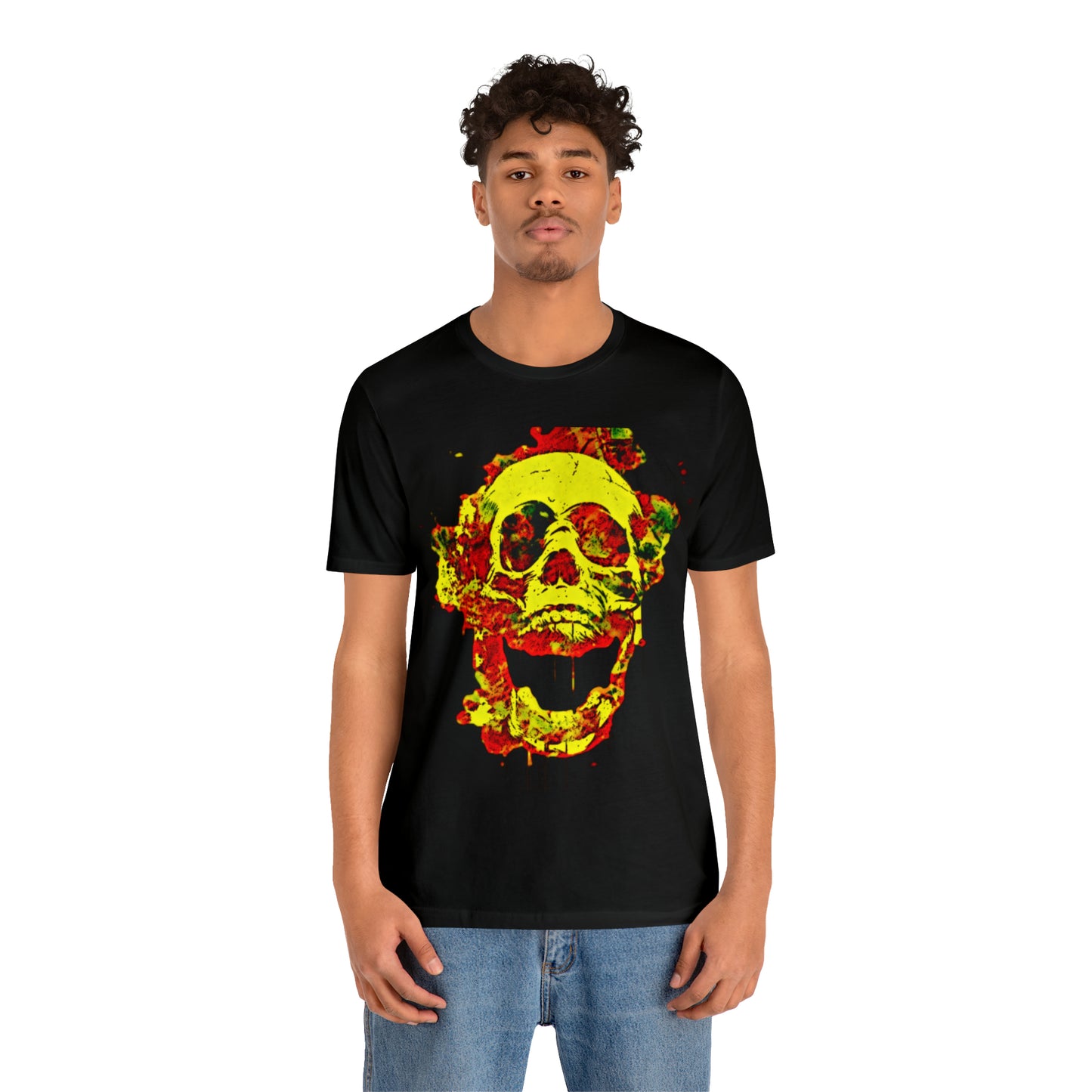 RealSpillClothingCo.© Flaming Skull Short Sleeve Tee