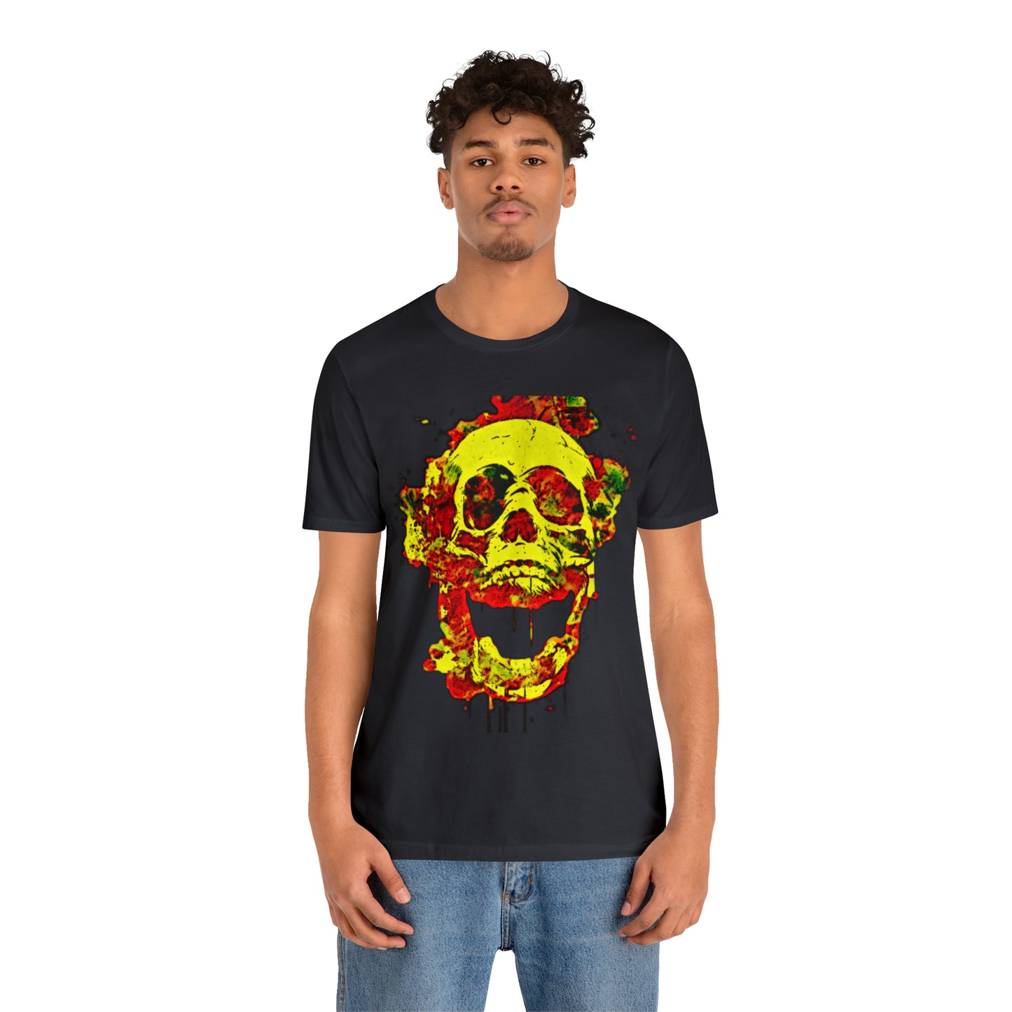 RealSpillClothingCo.© Flaming Skull Short Sleeve Tee
