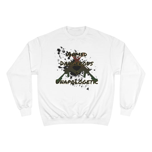 RealSpillClothingCompany© "Armed & Dangerous" Champion Sweatshirt