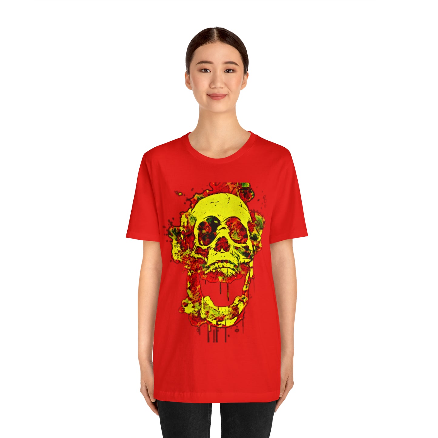 RealSpillClothingCo.© Flaming Skull Short Sleeve Tee