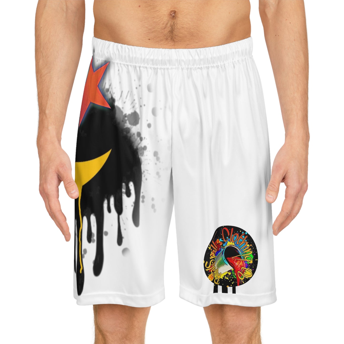 RealSpillClothingCompany© "Crescent Moon" Basketball Shorts