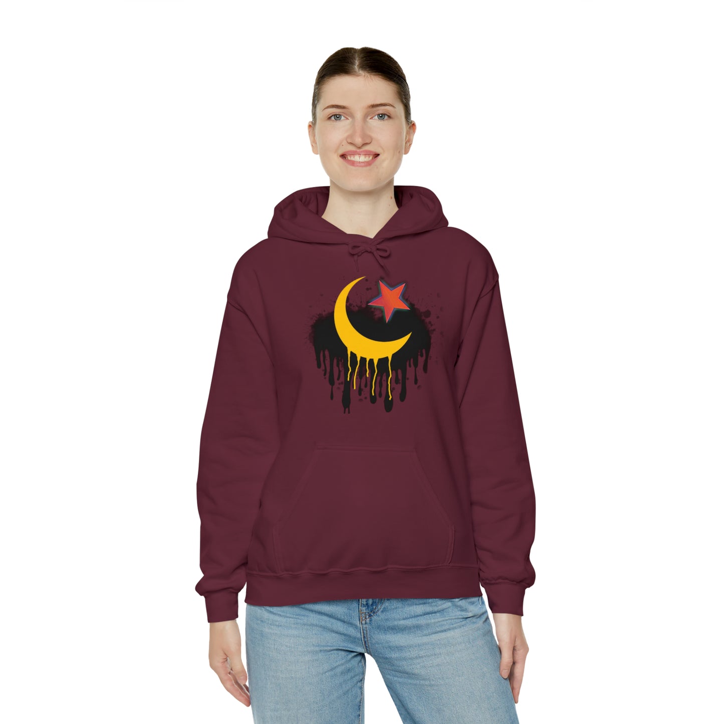RealSpillClothingCompany© "Crescent Moon & Star" Hoodie