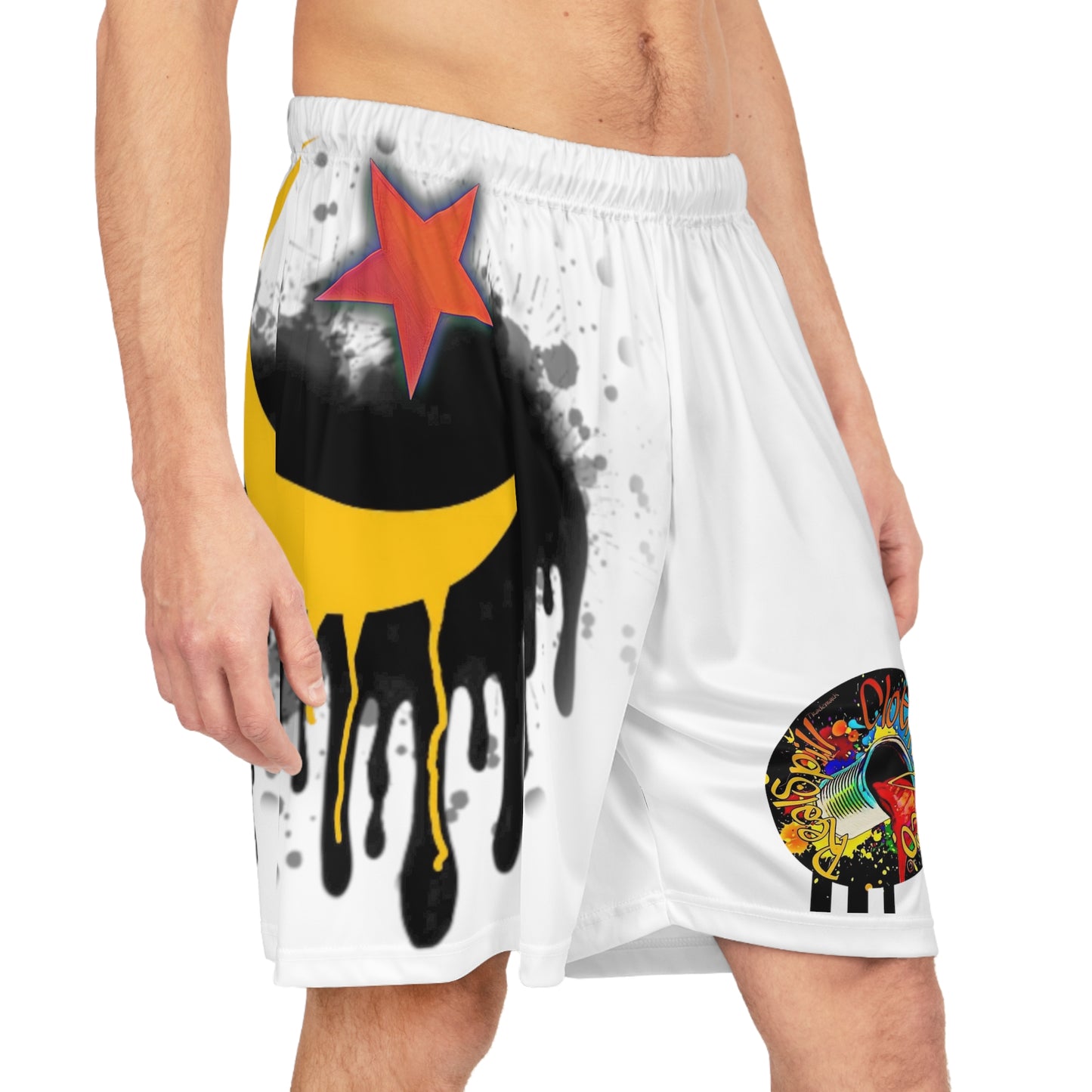 RealSpillClothingCompany© "Crescent Moon" Basketball Shorts