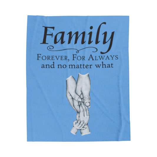 RealSpillClothingCompany©"Family" Velveteen Plush Blanket