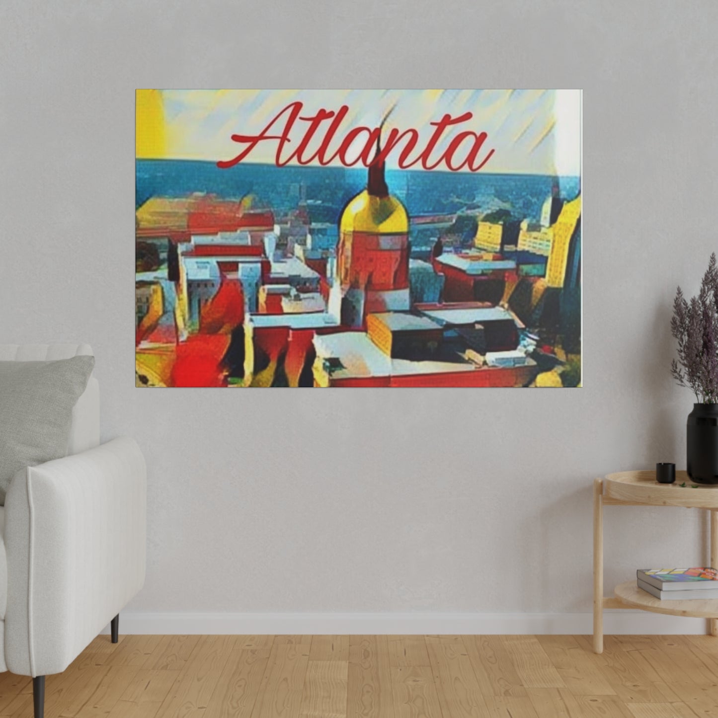 RealSpillClothingCompany© "Hot Atlanta" Matte Canvas, Stretched,
