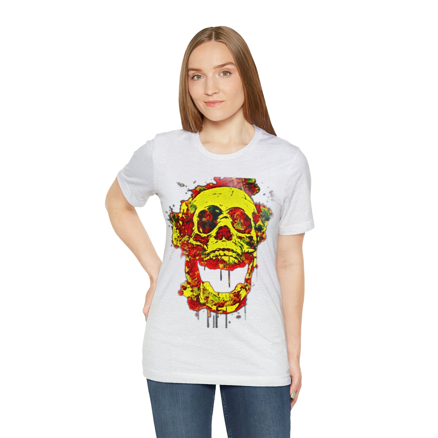 RealSpillClothingCo.© Flaming Skull Short Sleeve Tee