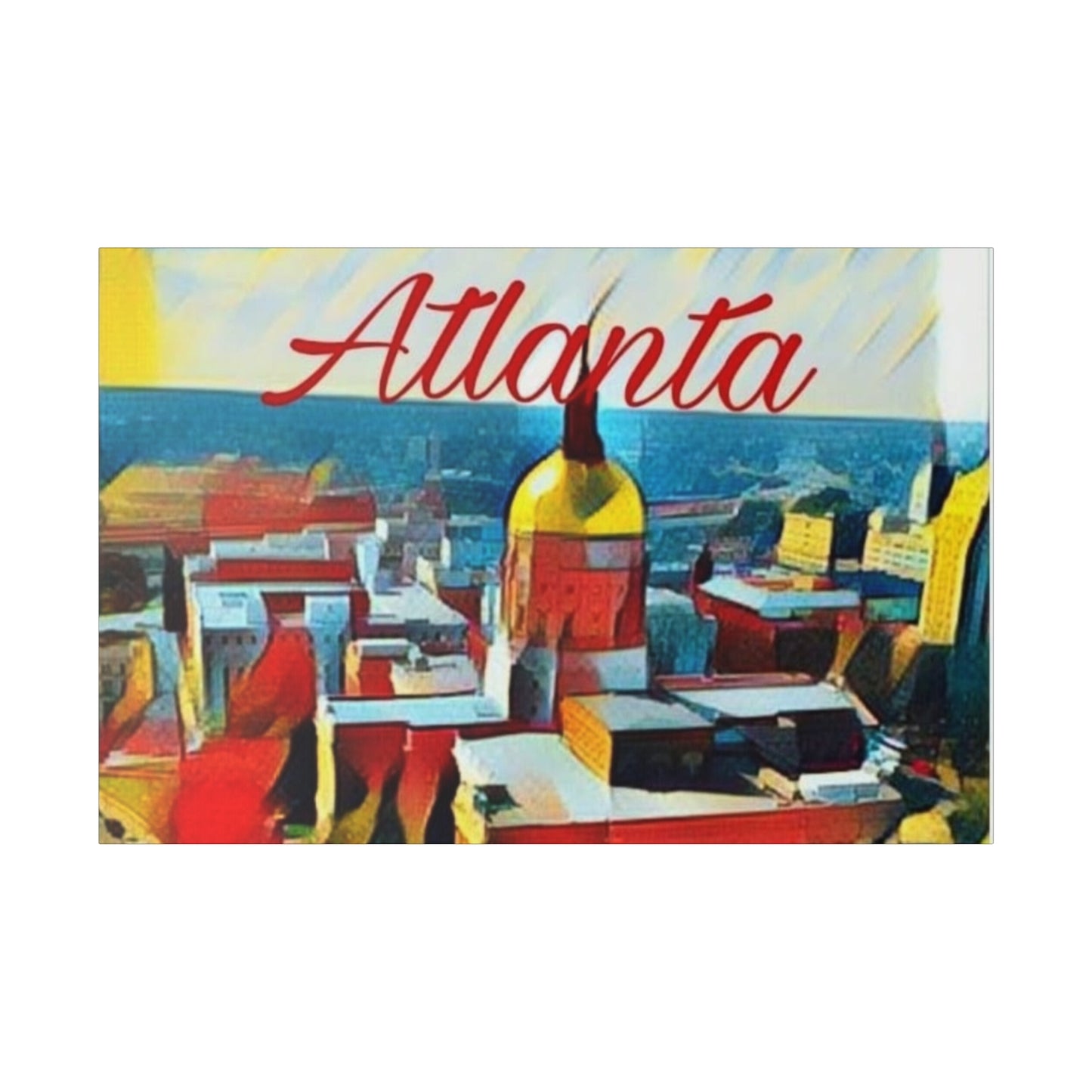 RealSpillClothingCompany© "Hot Atlanta" Matte Canvas, Stretched,